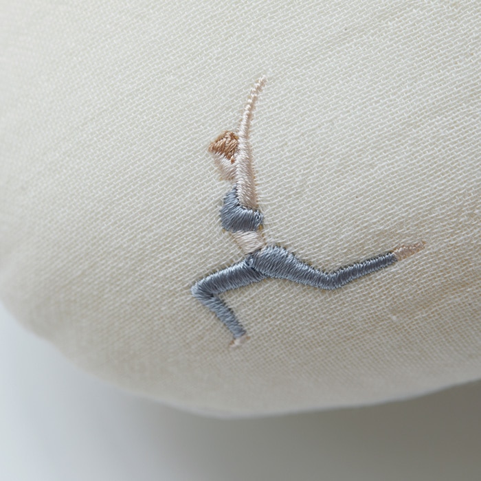 Premium Line /  6layer Gauze Embroide YOGA -Ivory