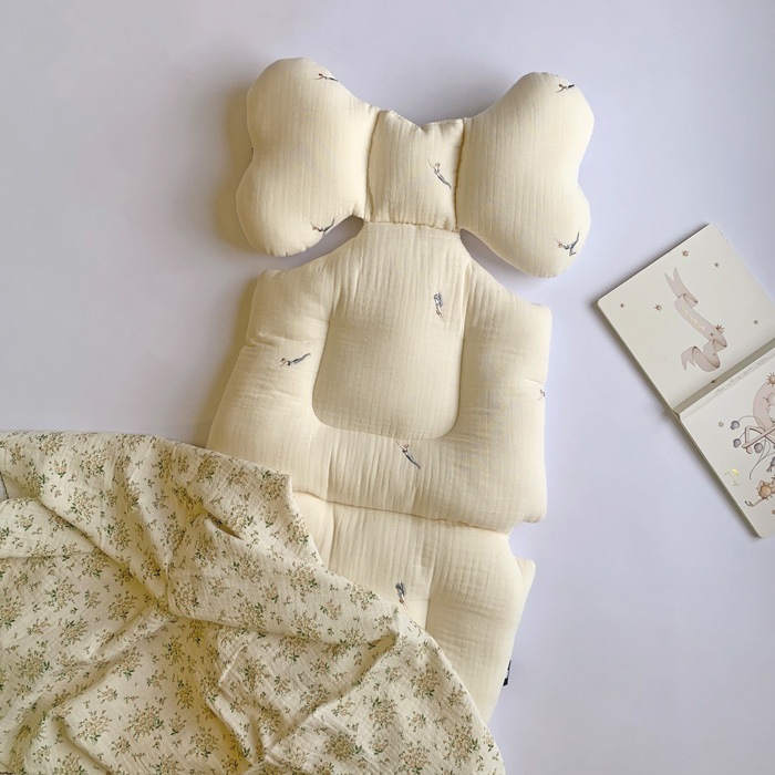 Premium Line /  6layer Gauze Embroide YOGA -Ivory