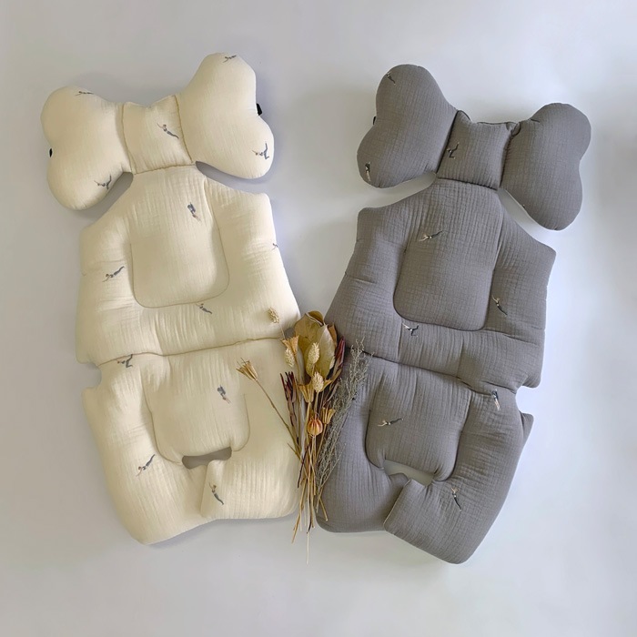 Premium Line /  6layer Gauze Embroide YOGA -Ivory