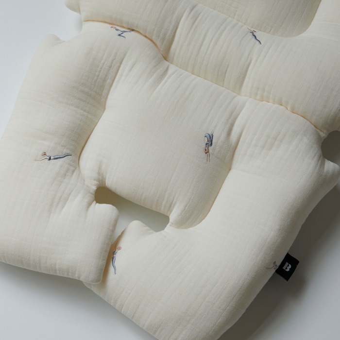 Premium Line /  6layer Gauze Embroide YOGA -Ivory