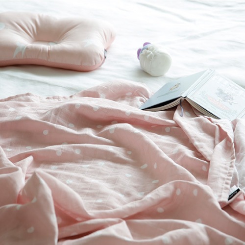 Premium Gaze Blanket /   Marydot-Pink