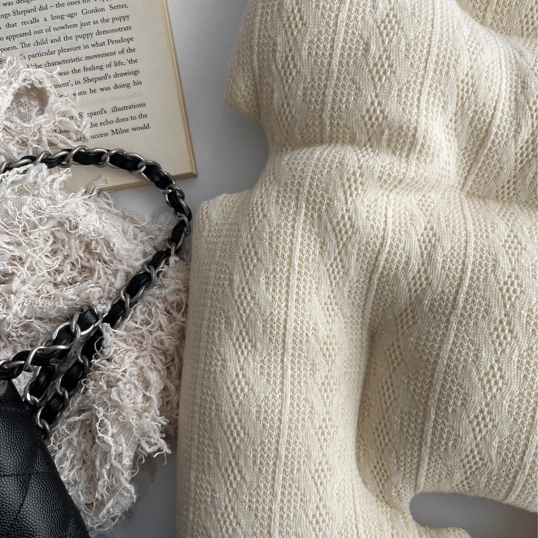 Premium Liner Cable Knit-Milky Cream