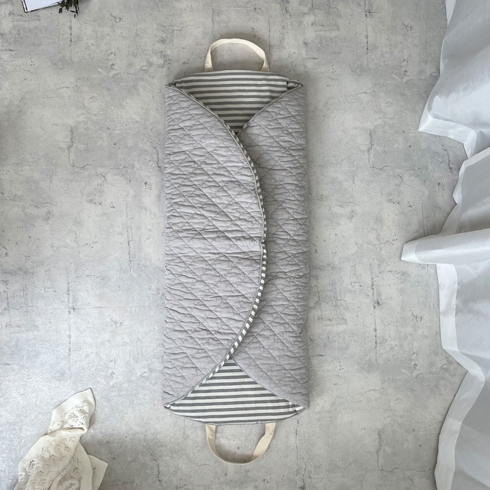 Round rugmat Square Ivory