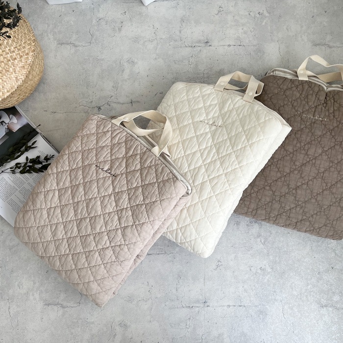 Round rugmat Square Ivory