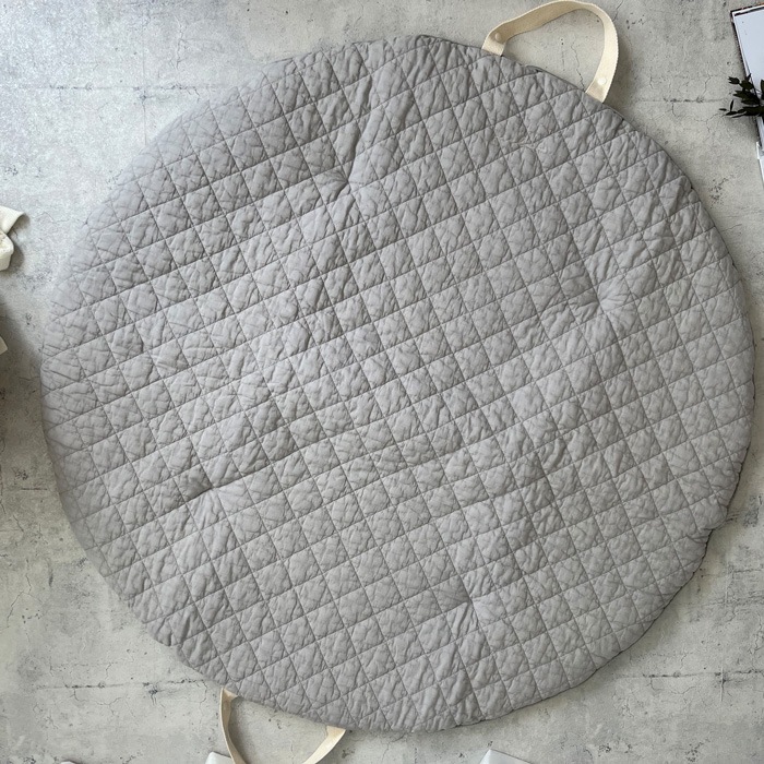 Round rugmat Square Ice grey