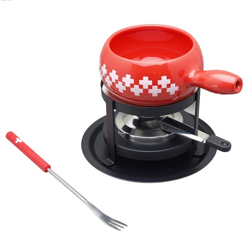 チーズフォンデュ・セット コンロセット スイス製 銅製品 チーズフォンデュ・セット コンロセット スイス製 銅製品