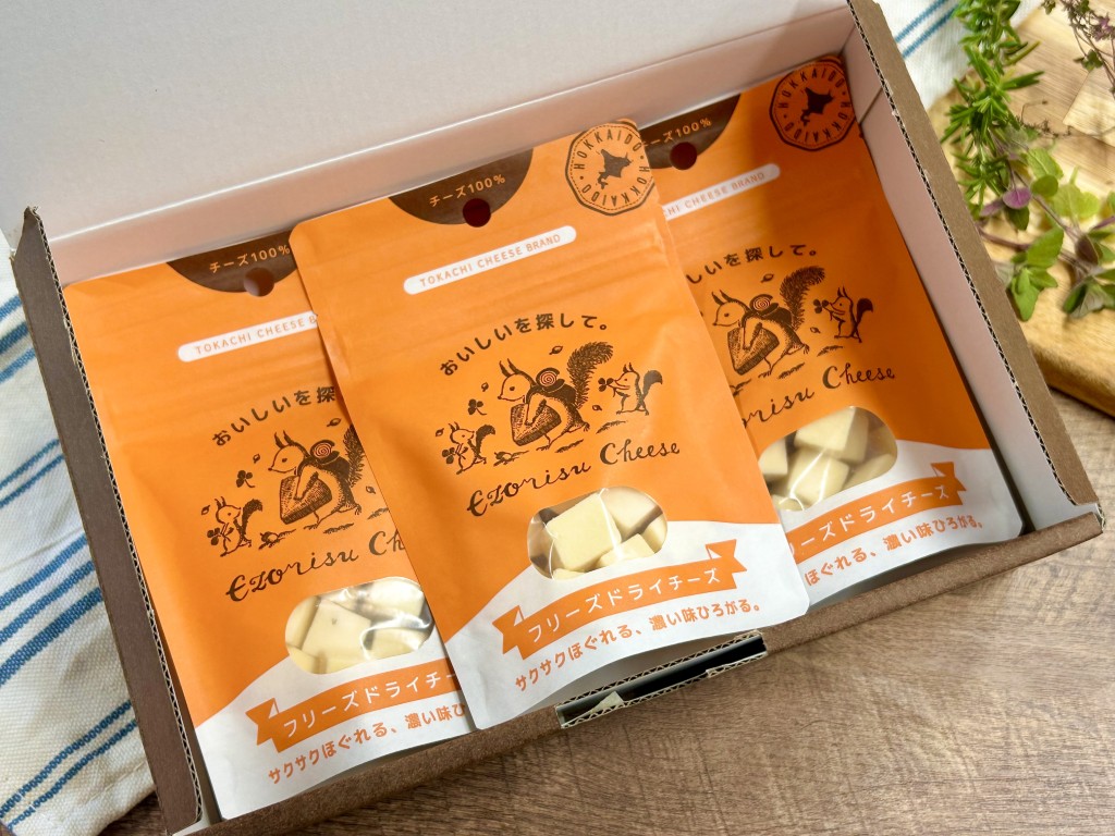 広内エゾリスの谷チーズ社 フリーズドライチーズ(25g×3袋セット