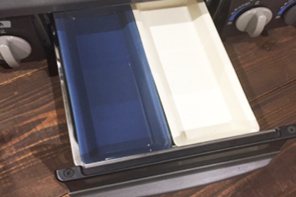 【四日市萬古焼】ブロックベイクディッシュ26　ホワイト×２個セット