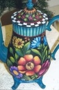 RW-133 Flowers and Fun Coffee Pot