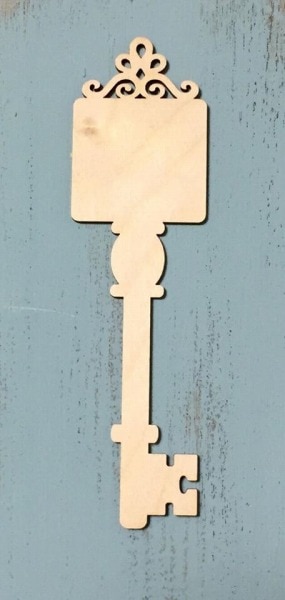 WD-599 Square lacey wood key cutout