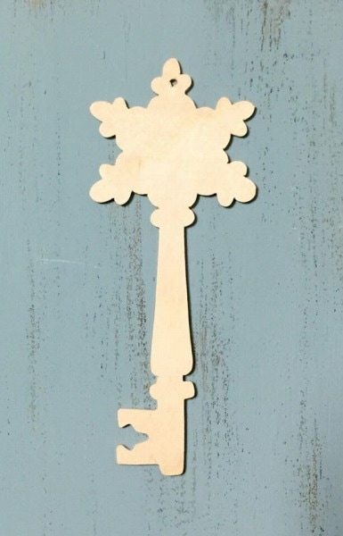 WD-600 Snowflake wood key cutout