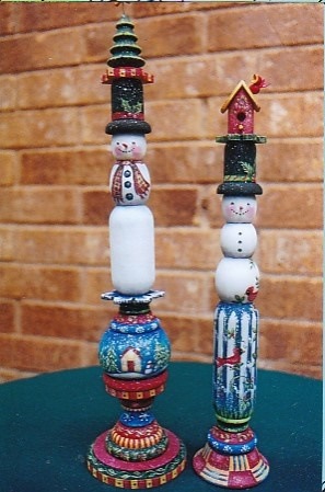 RW-SET8 Tall Stacked Snowman