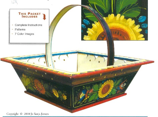 JW-312 Os Sending Basket-Summer Bouquets  JP3194