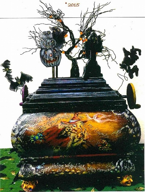 BTS-70 Halloween Witches Galore Mechanical Box  PP078