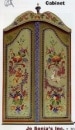 JW-134 Os Rosemaling Cabinet JP3067