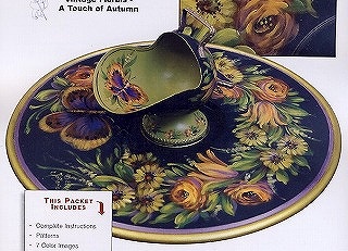 JW-188 Vintage floral a touch of Autumn JP3154