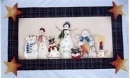 DIS-17 Snowmen and Stars Table Runner