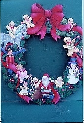 RW-17 Santa and Toys Wreath