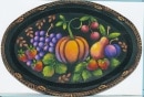RW-128 Folk Art Fruit Tray