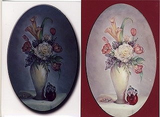 AK-5 A White Rose & Vase Pattern Packet