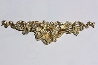 CM-1 メタル 真鍮リボン 大13103 Bow with flowers|チャーム|道具