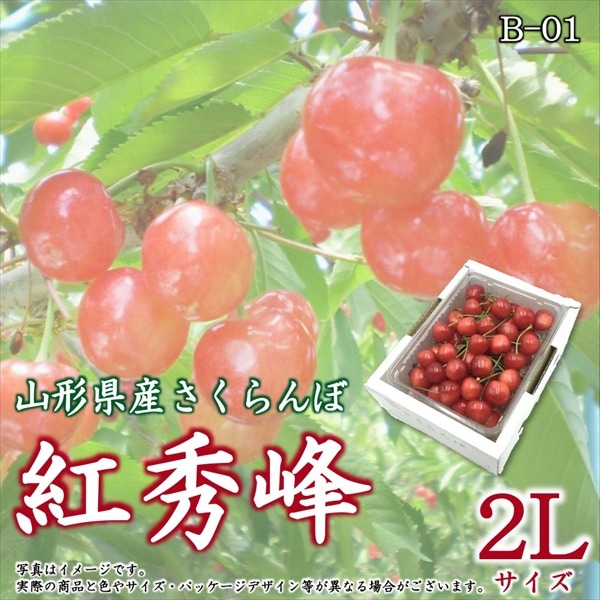紅秀峰 500gバラ詰箱　秀2Ｌサイズ【B-01】