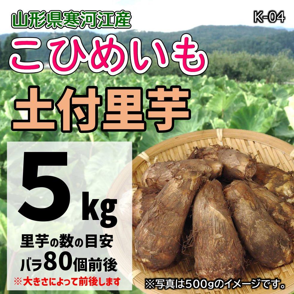 【K-05】土付き里芋（こひめいも）5ｋｇ