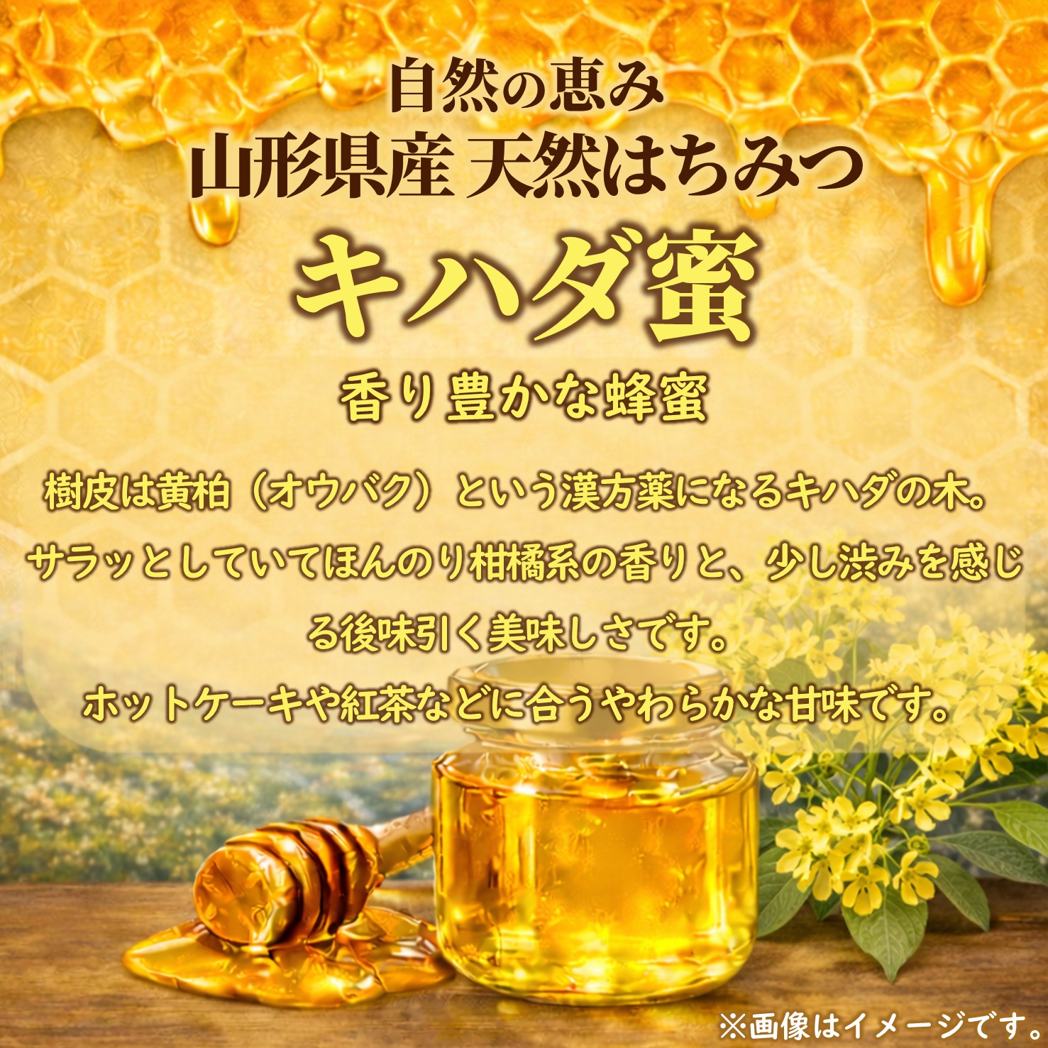 さくら養蜂園の天然はちみつ（キハダ蜜／300g） | ごはんのお供・郷土