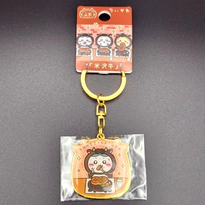 山形限定ご当地ちいかわダイヤカットキーホルダー ［さくらんぼ・米沢
