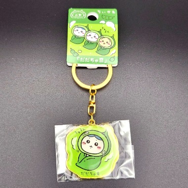 山形限定ご当地ちいかわダイヤカットキーホルダー ［花笠まつり・だだ
