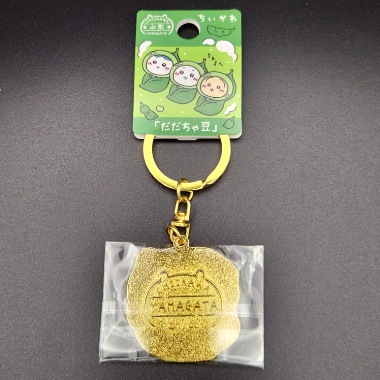 山形限定ご当地ちいかわダイヤカットキーホルダー ［花笠まつり・だだ