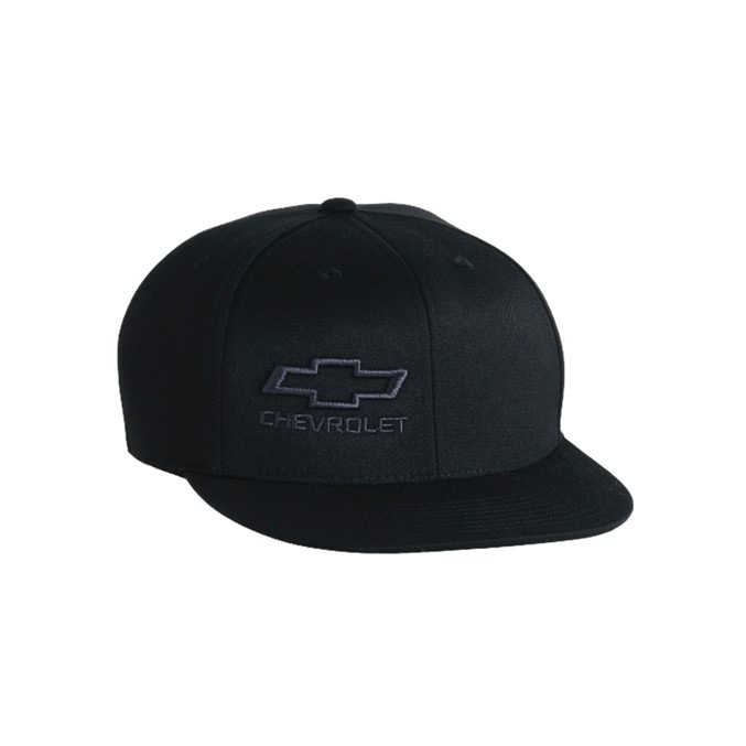Chevrolet EV Logo Flexfit Fitted Ball Cap – Black, Embroidered, 6-Panel, Unisex