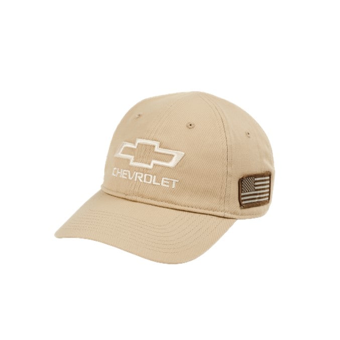 CHEVY BOWTIE TACTICAL CAP W/FLAG（KHAKI）