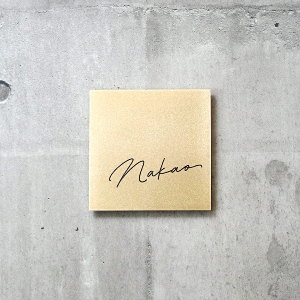 Mサイズ　筆記体