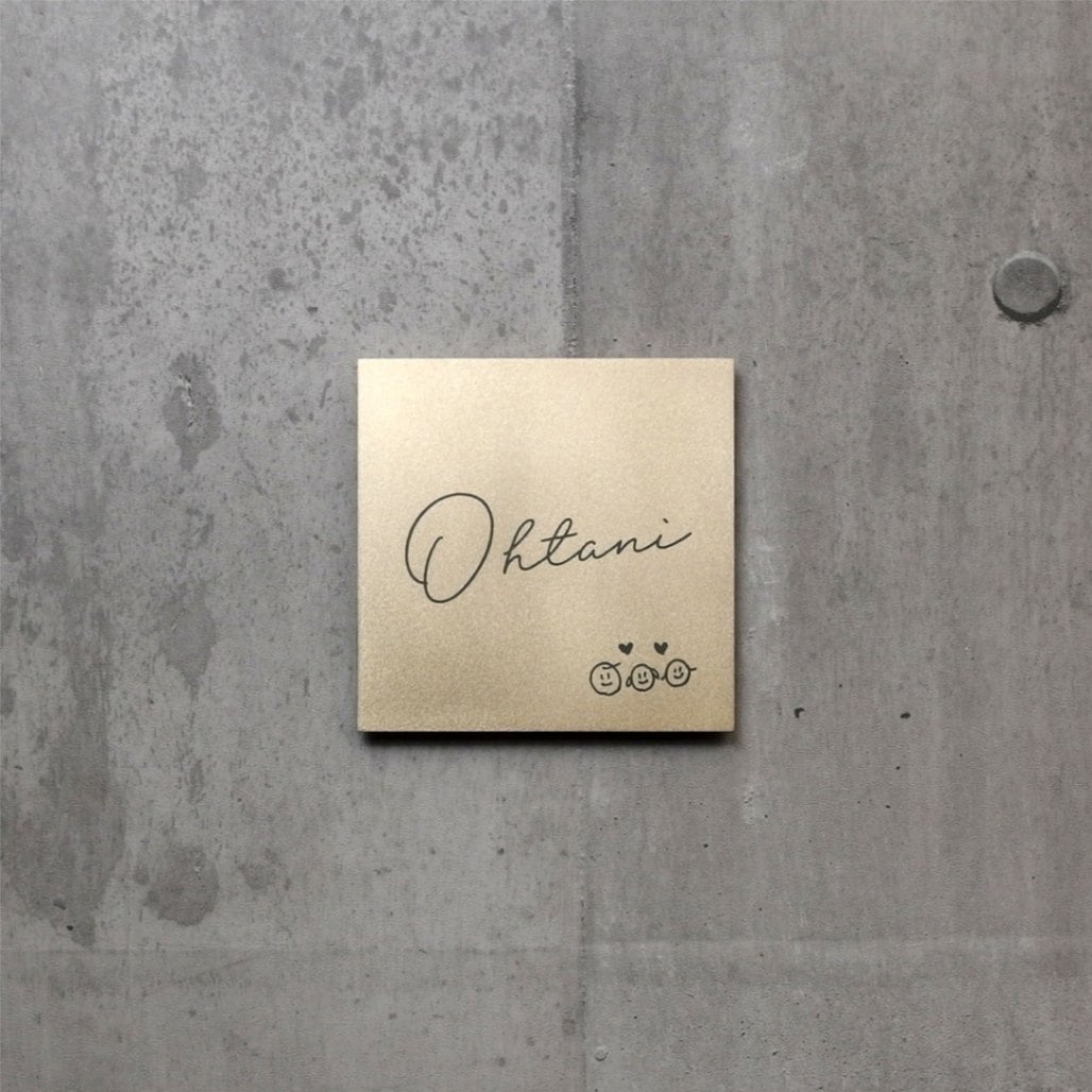 Mサイズ　筆記体（一部支給デザイン）