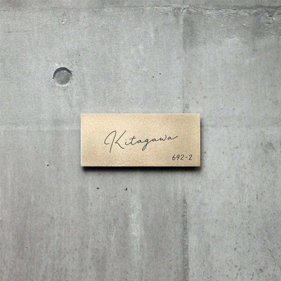 Rサイズ　筆記体+手描き数字