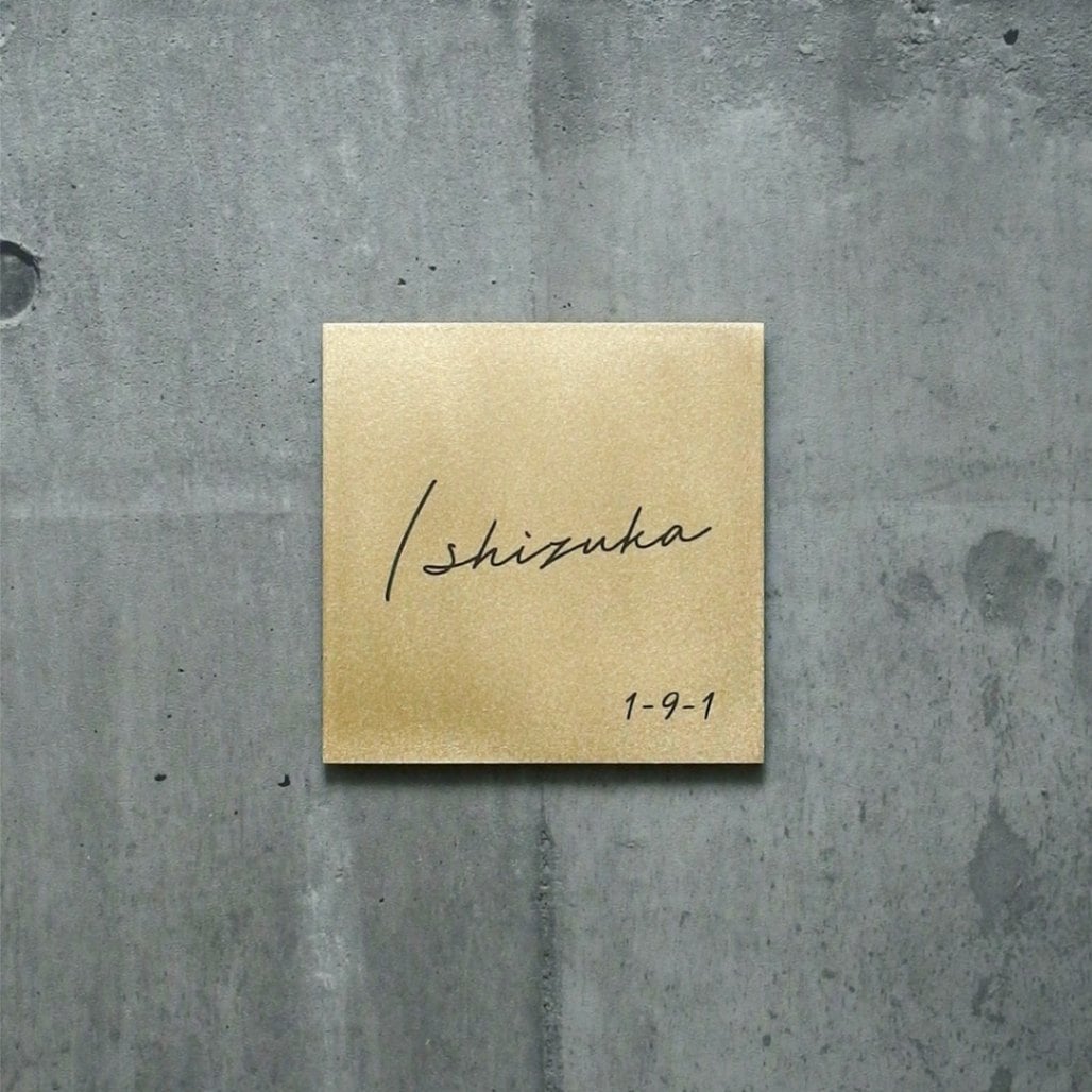 Mサイズ 筆記体+手描き数字