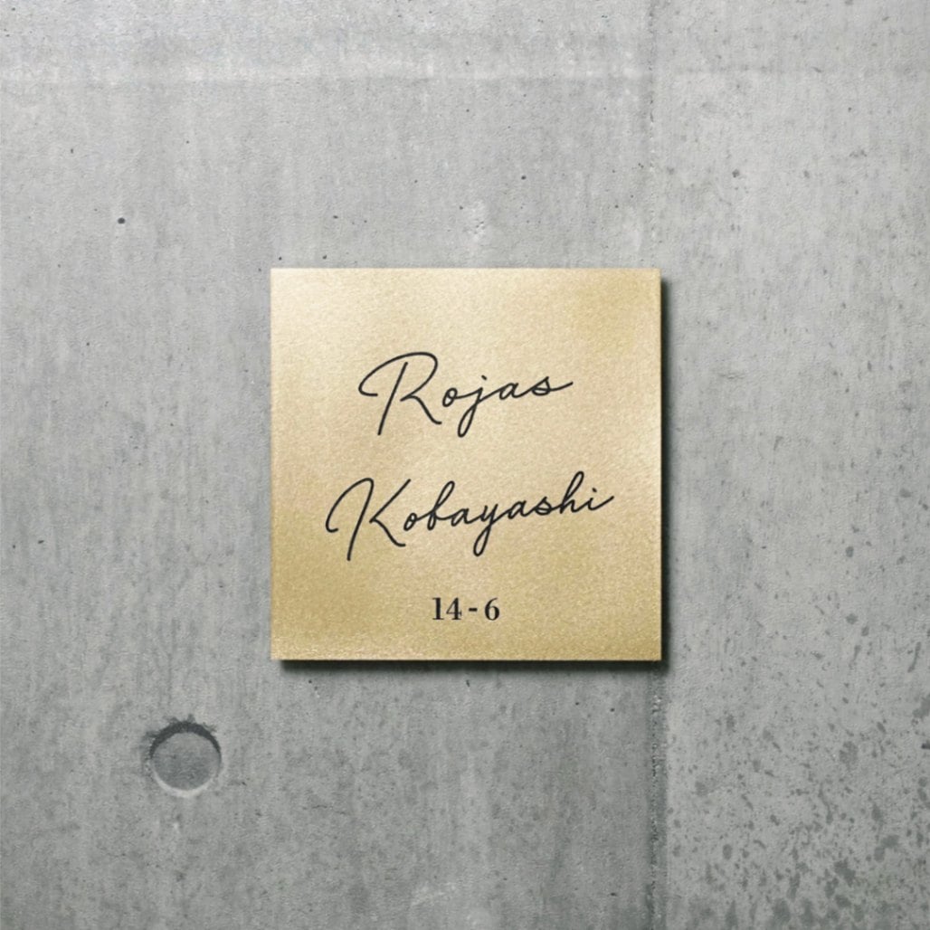 Mサイズ 筆記体+書体D