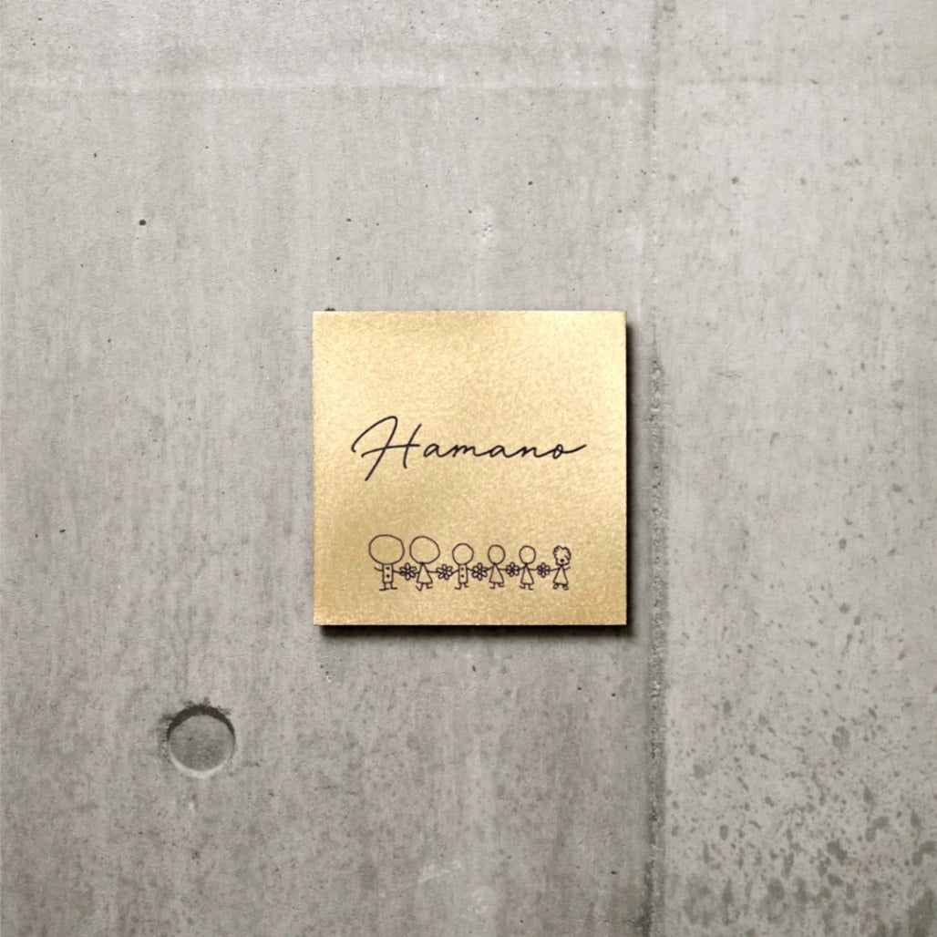 Pサイズ 筆記体+支給イラスト