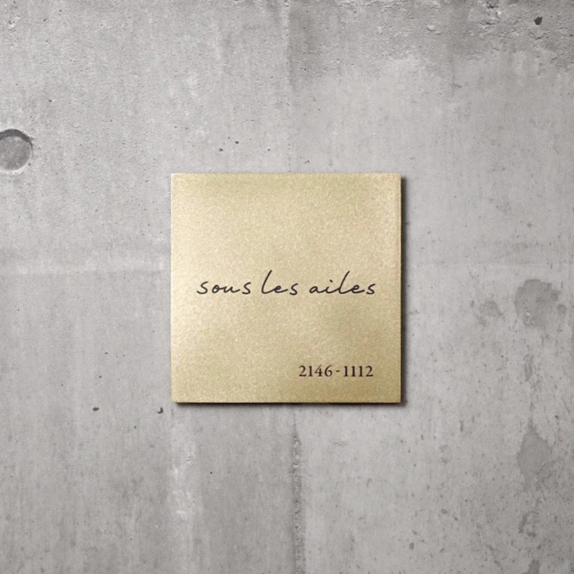 Mサイズ　筆記体+書体F