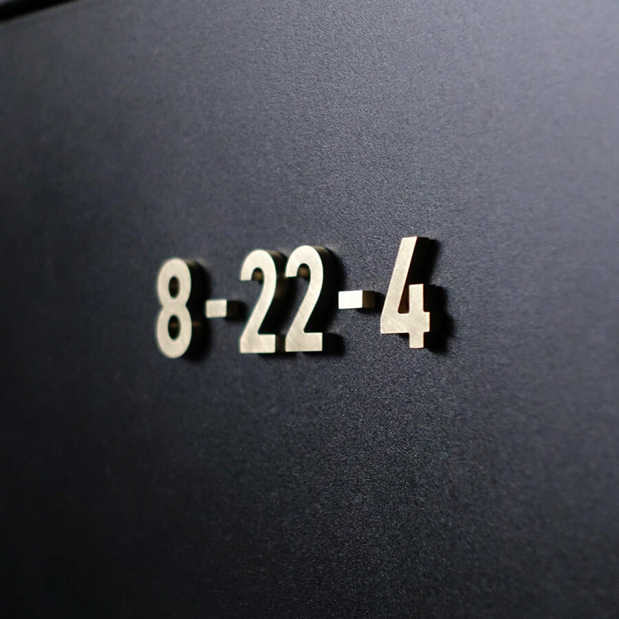 真鍮切り文字表札/文字高さ20mm