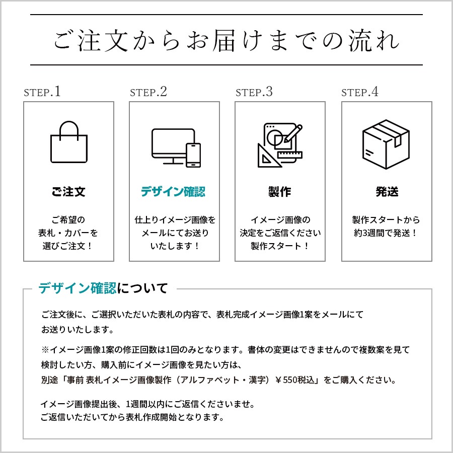 真鍮表札（漢字）とインターホンボックスのセット