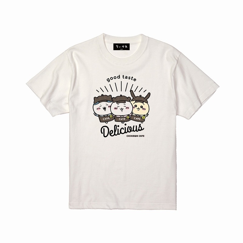 ちいかわ Cafe Tシャツ デリシャス オフ白 １会計 各サイズ２点まで シリーズで探す ちいかわマーケット