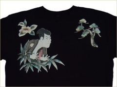 S-1343 long 和柄メンズ長袖Tシャツ 浮世絵｜和柄ブランドのむかしむかし