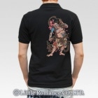S-2182_polo　和柄メンズポロシャツ　阿2|メンズポロシャツ