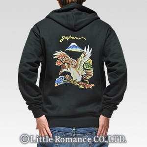S-2009 parka 和柄メンズパーカー 富士鷹｜和柄ブランドのむかし