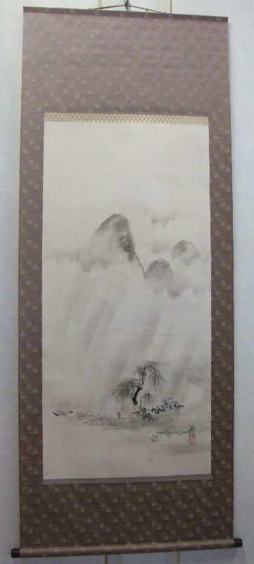 ﾅ-0002 中山 養福 ≪山水≫ | 掛軸 【阿波の作家】,な行 | | 表具修復