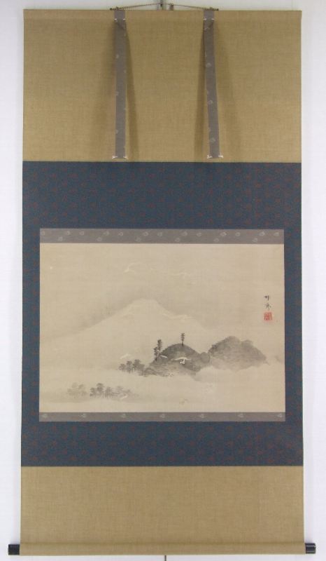 ﾌ-0005 藤 桃斎 ≪富士山≫ | 掛軸 【阿波の作家】,は行 | | 表具修復