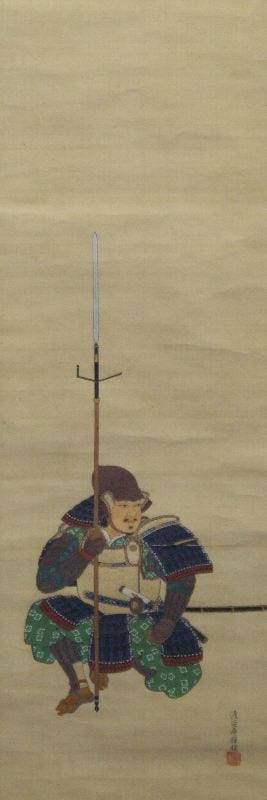 ﾜ-0003 渡辺 広輝 ≪武者絵≫ | 掛軸 【阿波の作家】,わ行 | | 表具