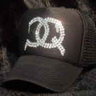 CQ cross Swarovski cap black